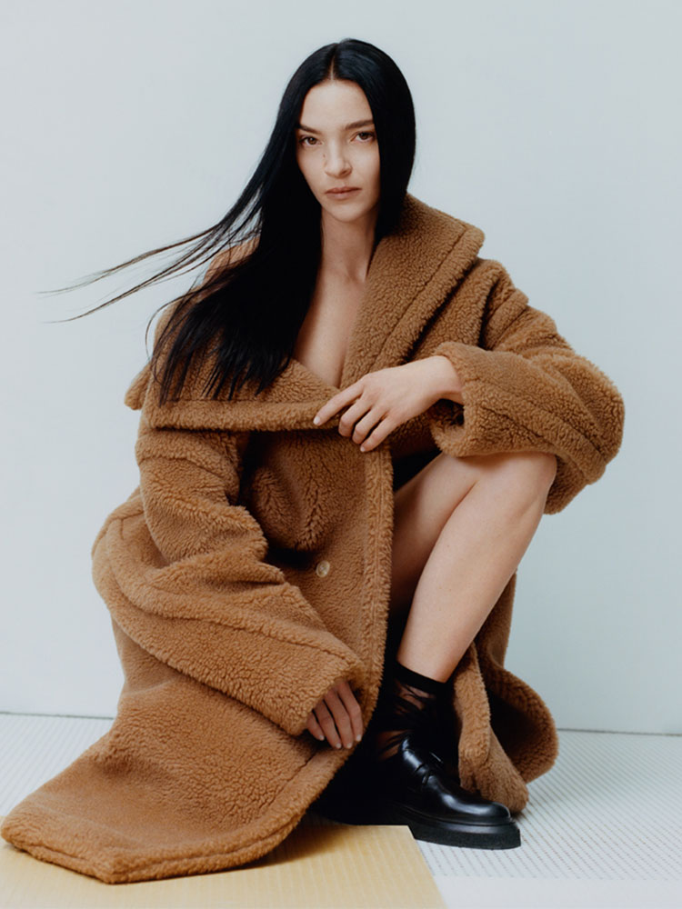 Max mara fur jacket outlet